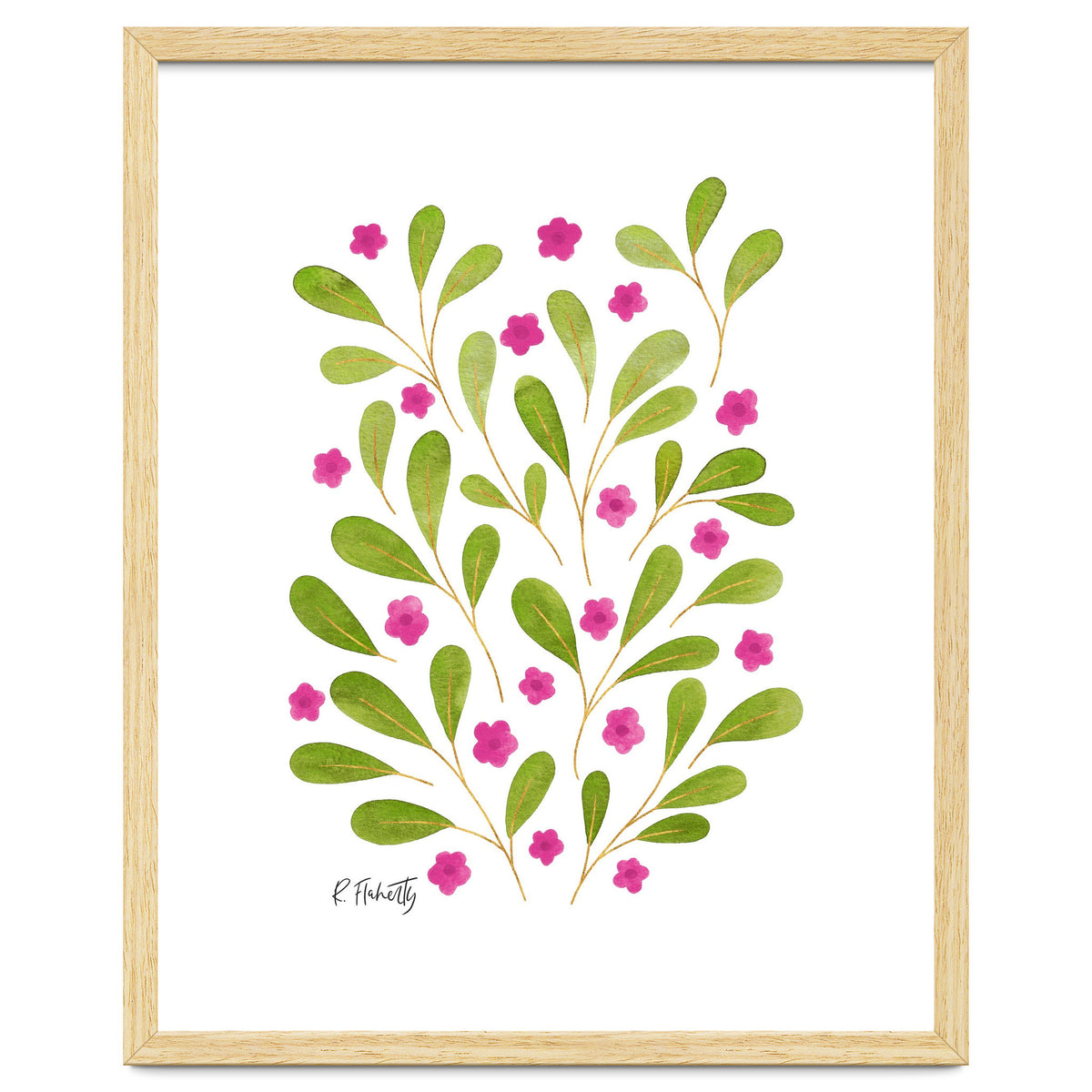 Springtime Floral | Pink and Green