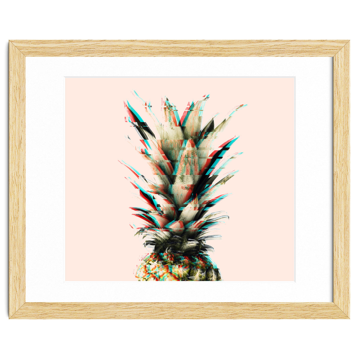 Glitch pineapple pink