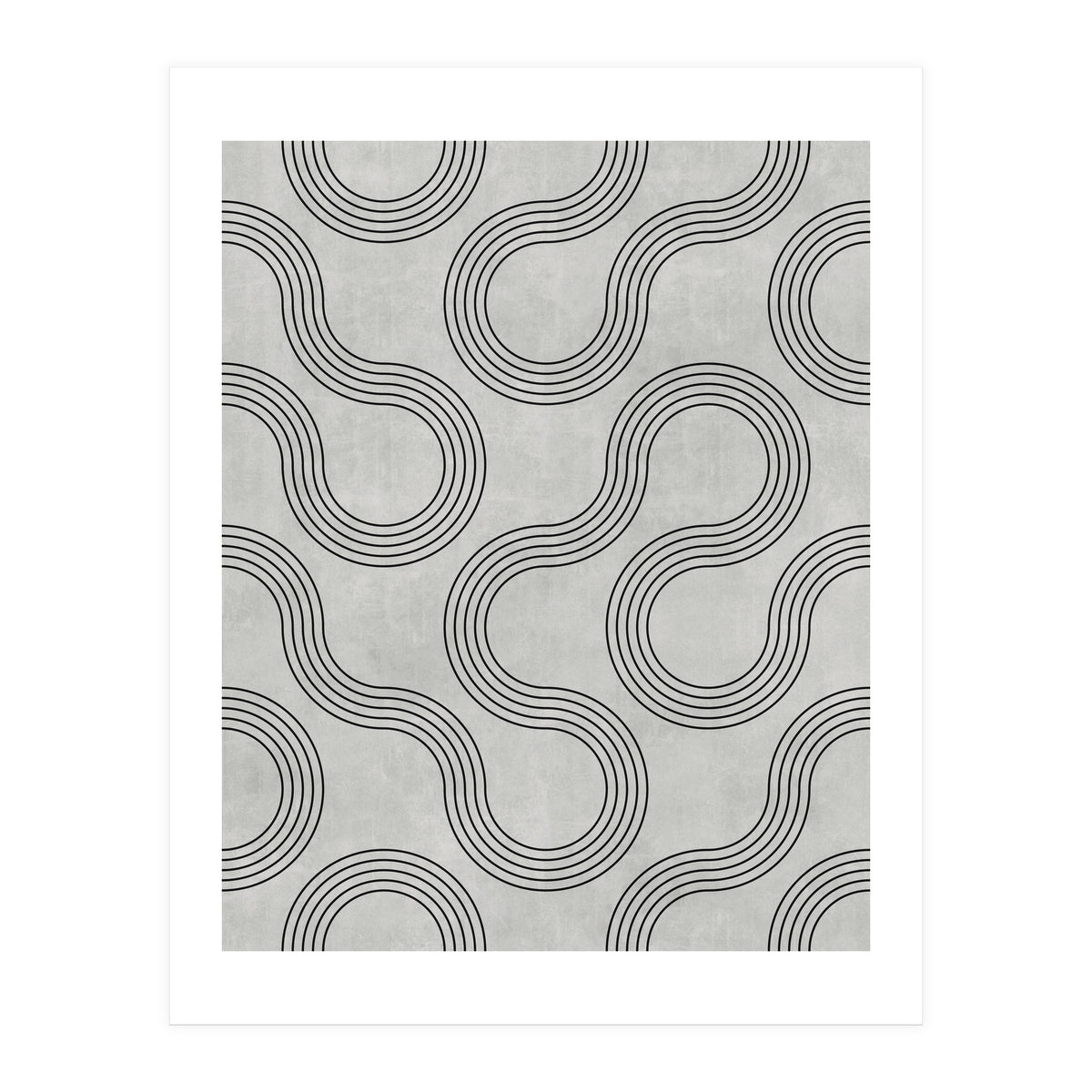 My Favorite Geometric Patterns No.30 - Grey (Print Only)
