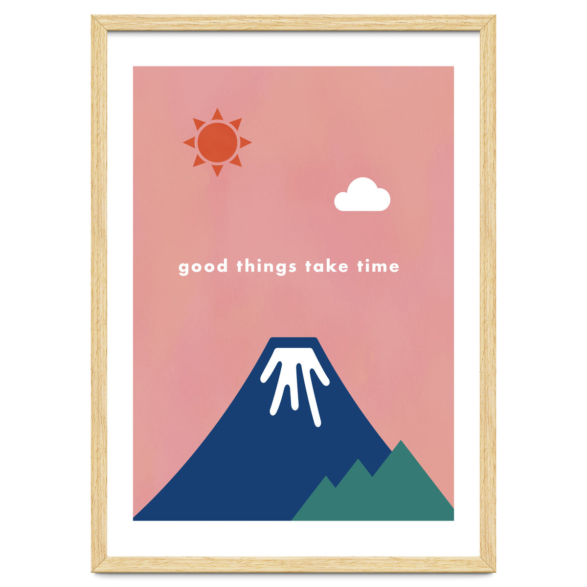 good things take time - Nature Landscape Illustration