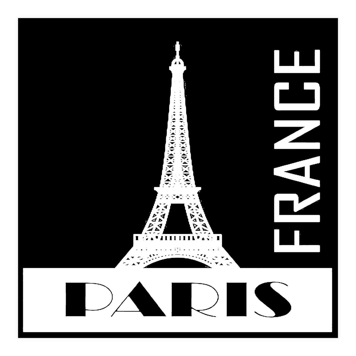 Travel Paris France Poster  (Print Only)