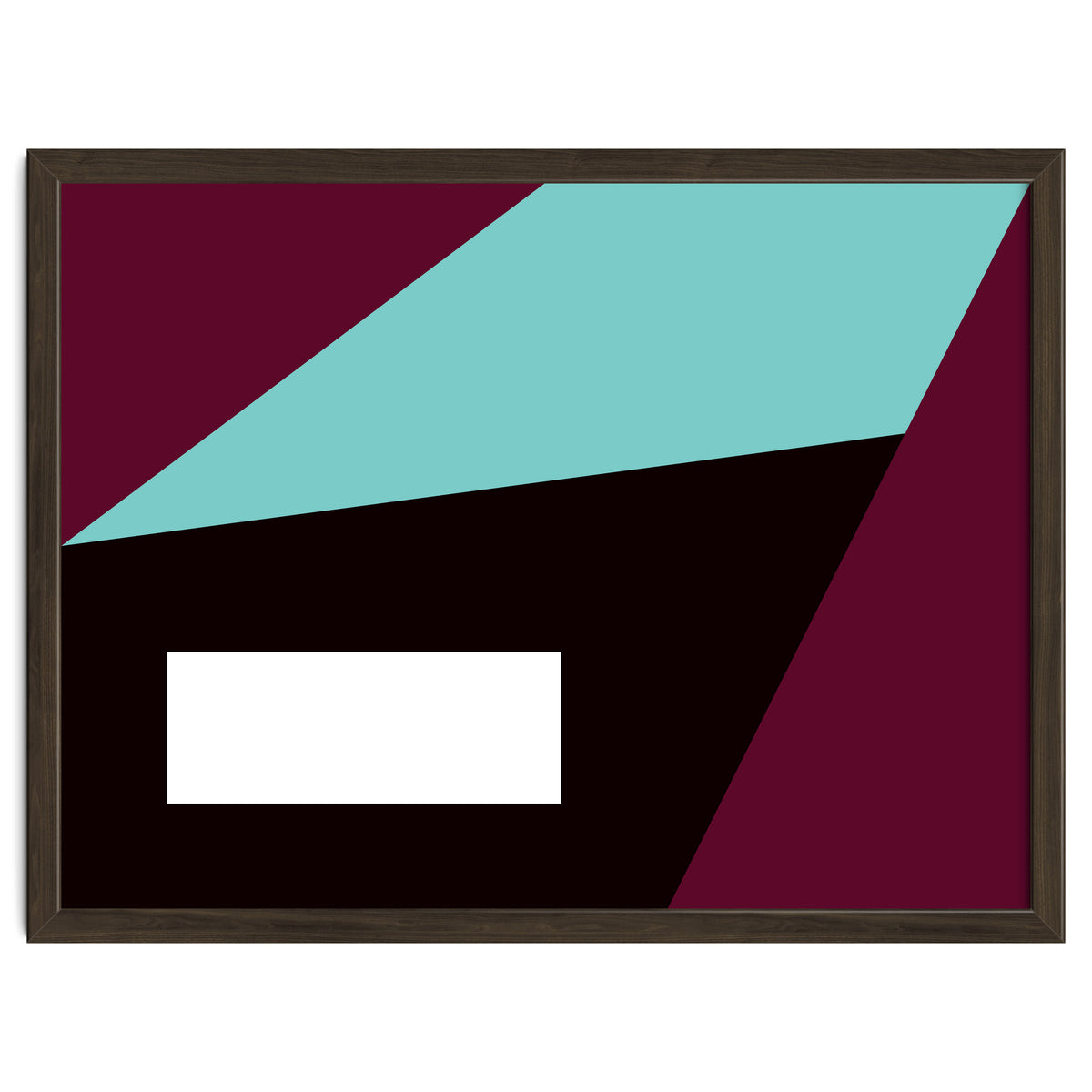 Geometric Shapes No. 84 - purple & turquoise