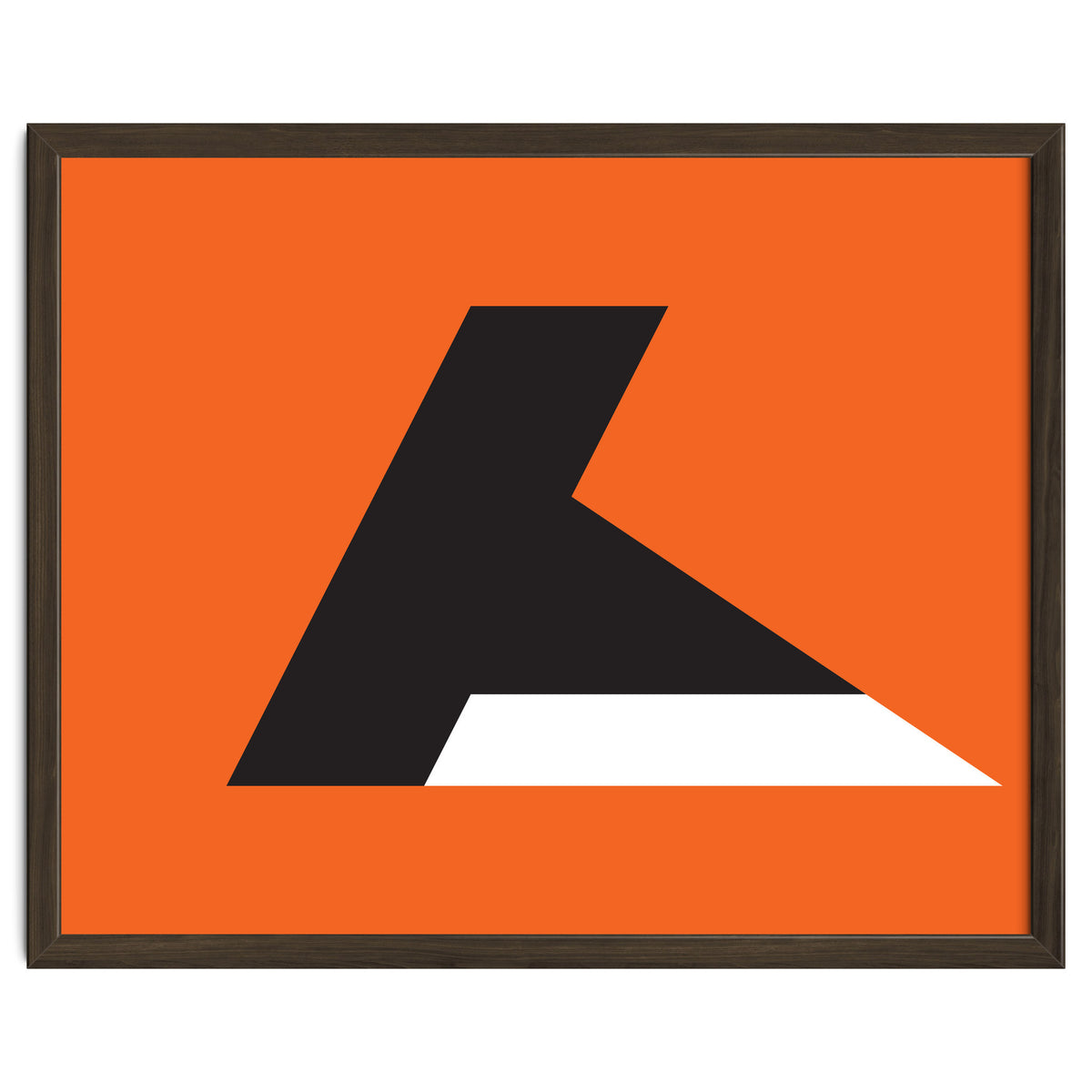 Geometric Shapes No. 79 - orange & black