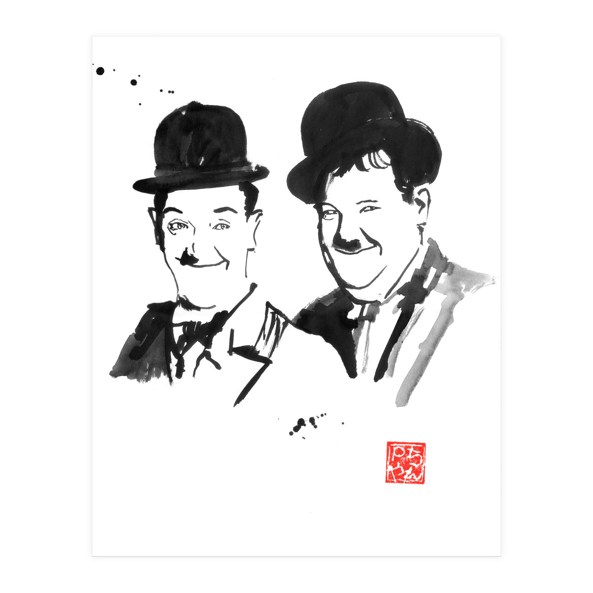 Laurel And Hardy (Print Only)