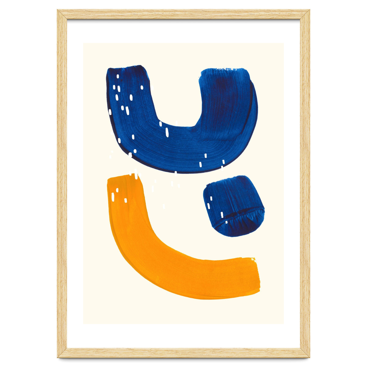 Blue Umbrella For A Yellow Banana