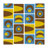 70s Cube Geo Blue  (Print Only) thumbnail