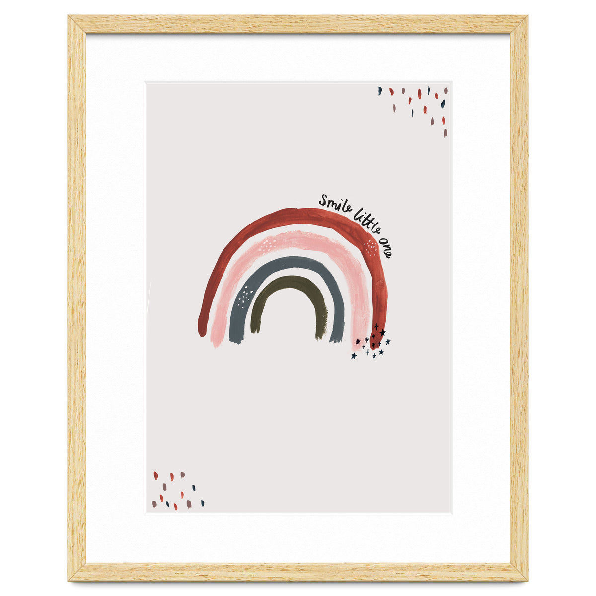 Smile Little One Rainbow Portrait