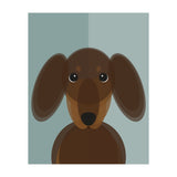Mid Century Geometric Dachshund Dog (Print Only) thumbnail