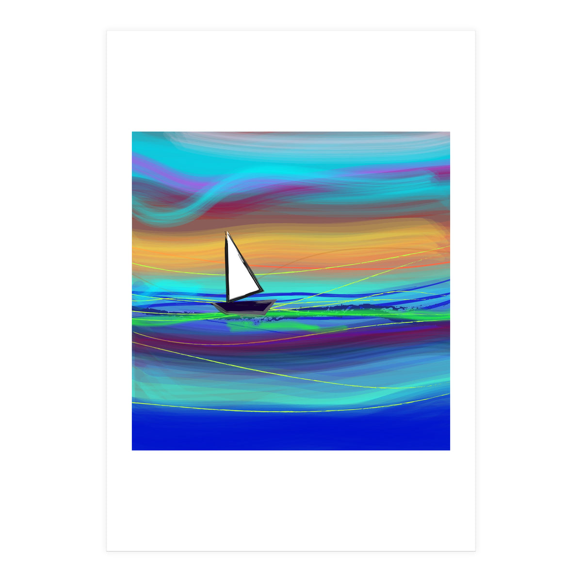 Sailing away (Print Only)