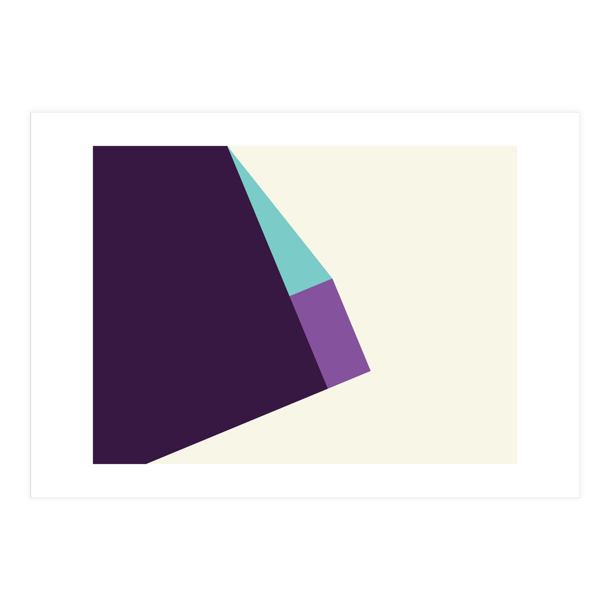 Geometric Shapes No. 42 -  lilac, blue & purple (Print Only)