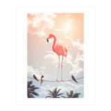 Flamingo & Friends (Print Only) thumbnail