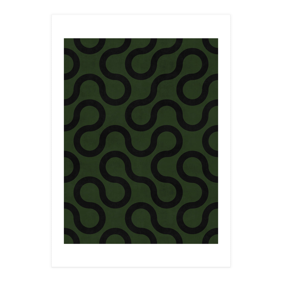 My Favorite Geometric Patterns No.33 - Deep Green (Print Only)