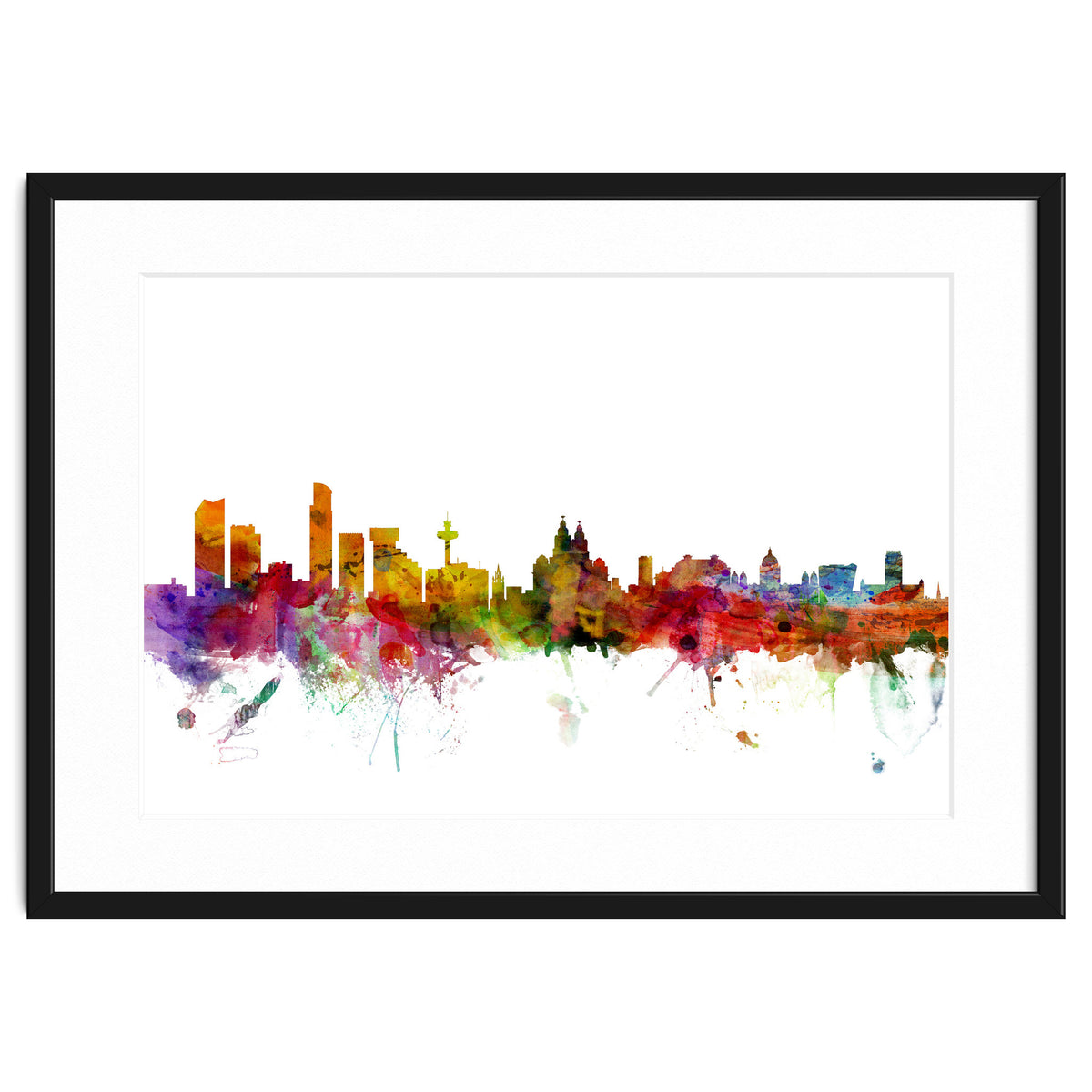 Liverpool England Skyline