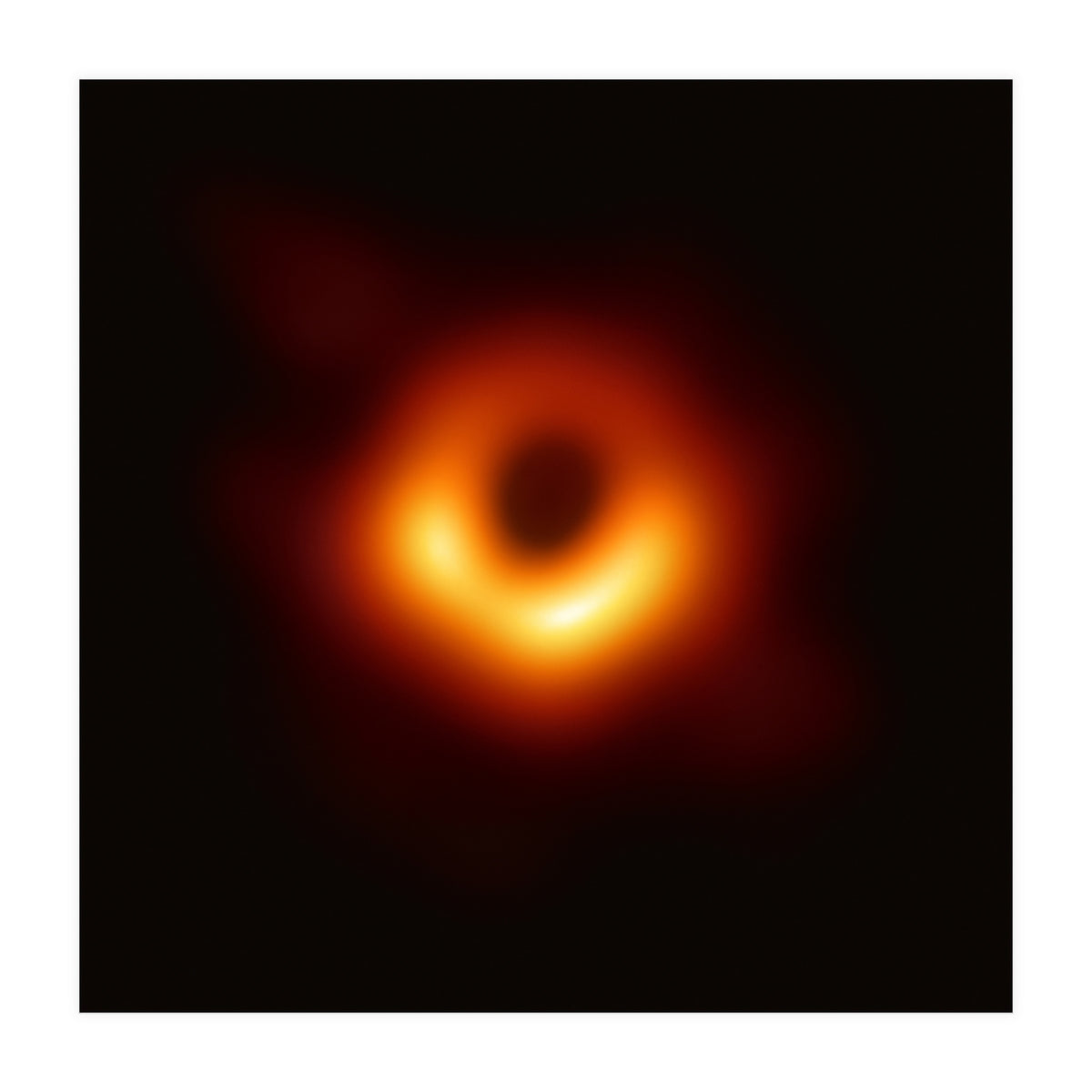 First Image of a Blackhole (Square Version) (Print Only)