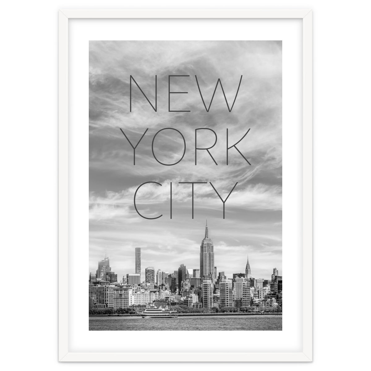 NYC Midtown Manhattan | Text & Skyline