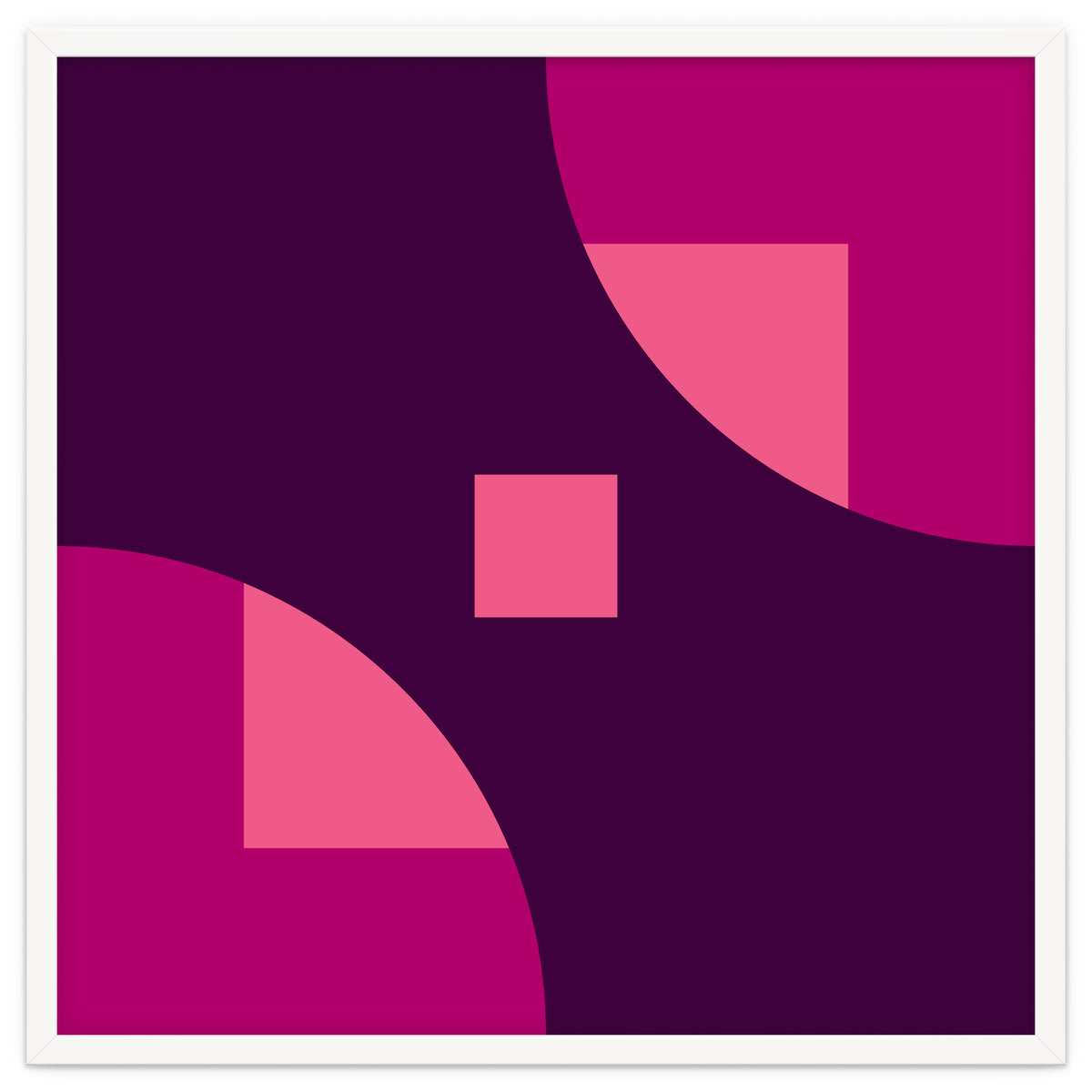 Geometric Shapes No. 1 - purple & pink squares