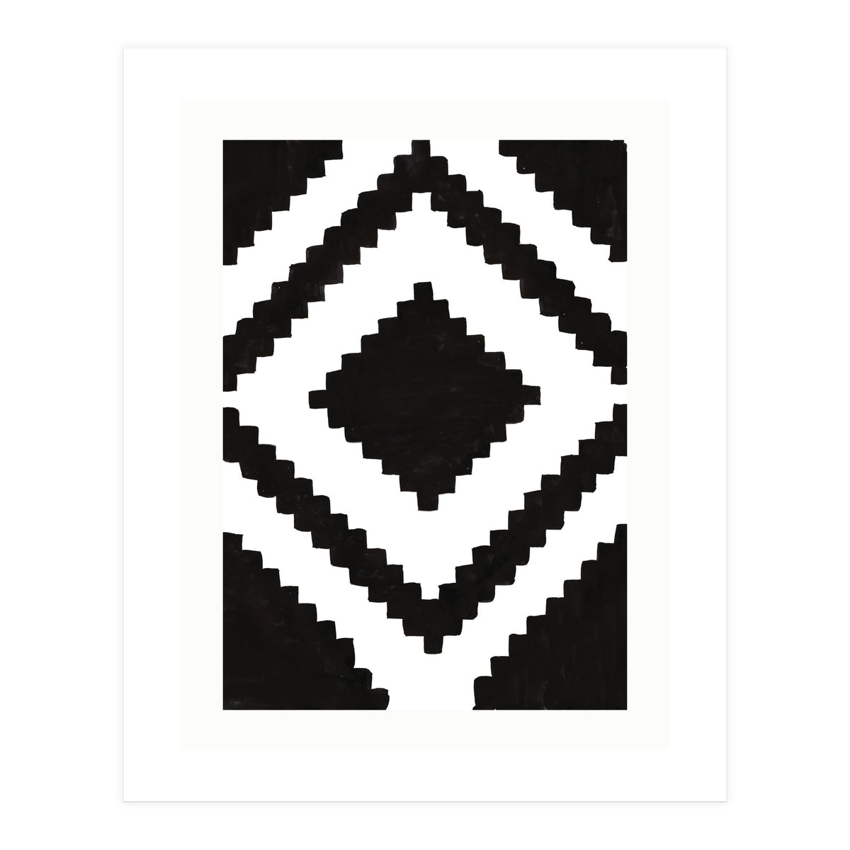 Patterns Aztec Black (Print Only)