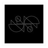 Tandem Cyclists | modern geometric (Print Only) thumbnail