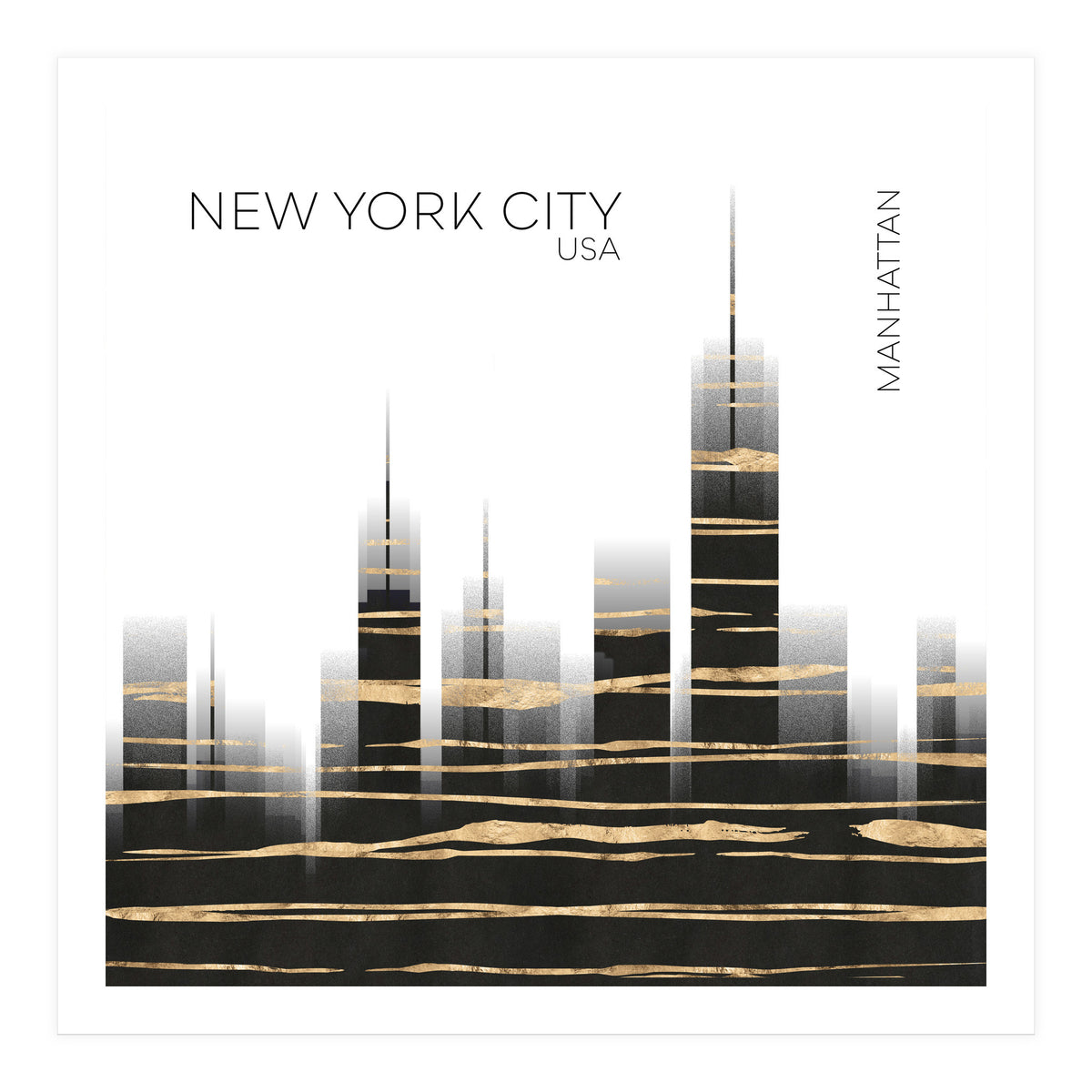 Urban Art NYC Skyline (Print Only)
