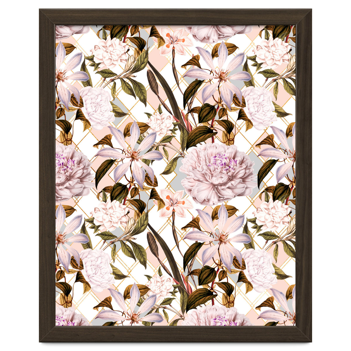 Pink flowering in geometric