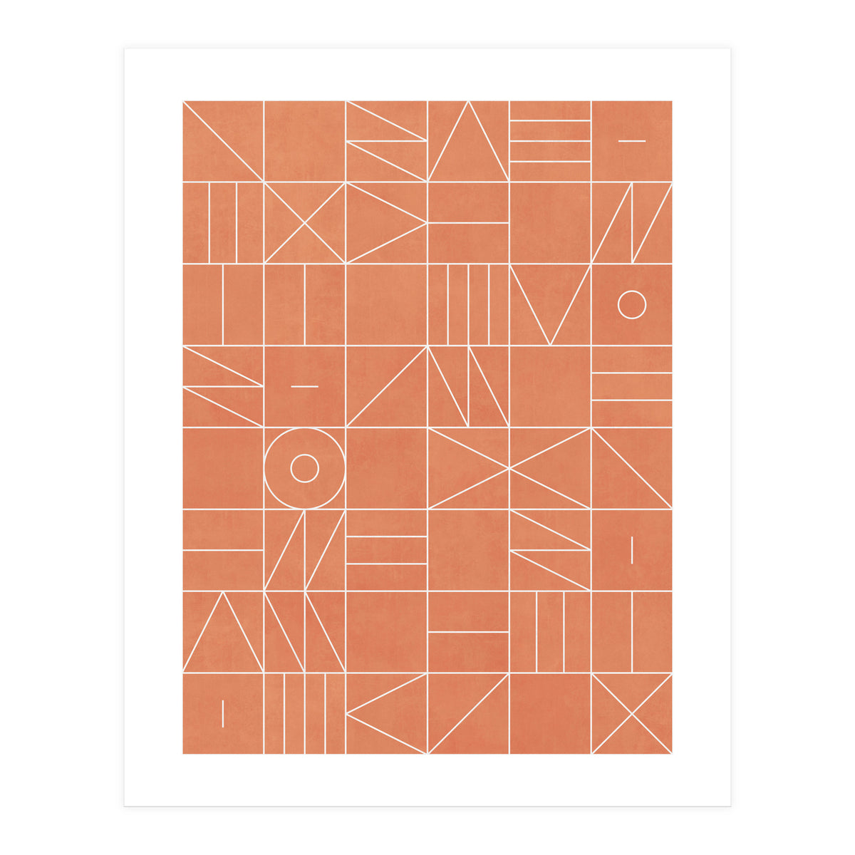 My Favorite Geometric Patterns No.5 - Coral (Print Only)