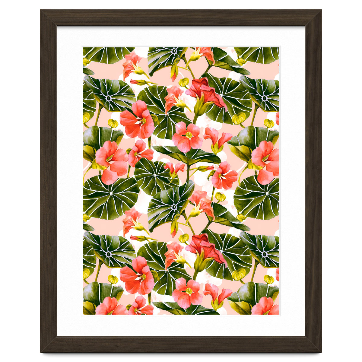 Nasturtiums watercolor 03