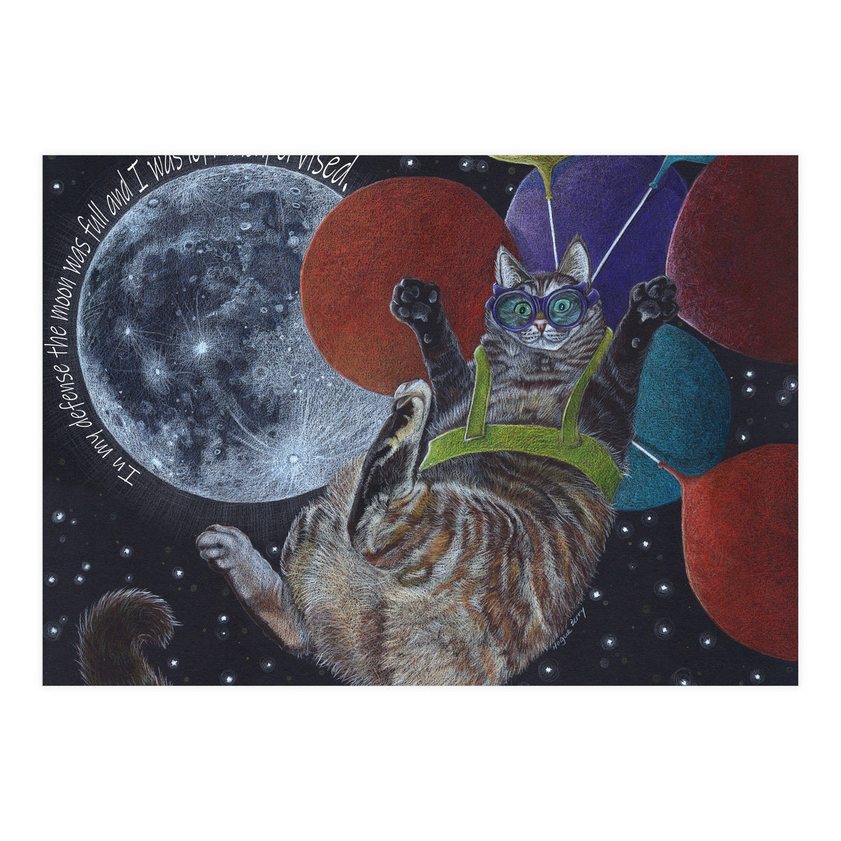 Balloon Cat (Print Only)