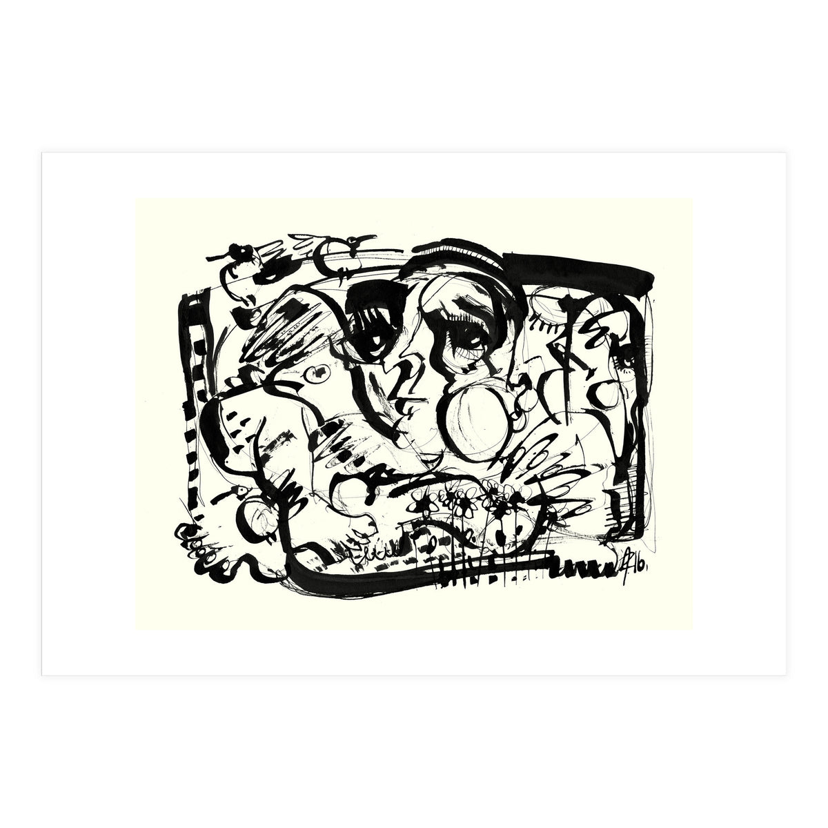 Birds and Flowers (Print Only)