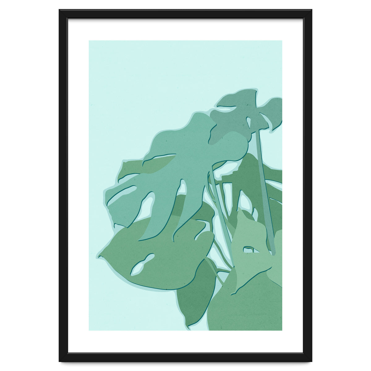 Minimal Monstera Leaves - Greener Eden