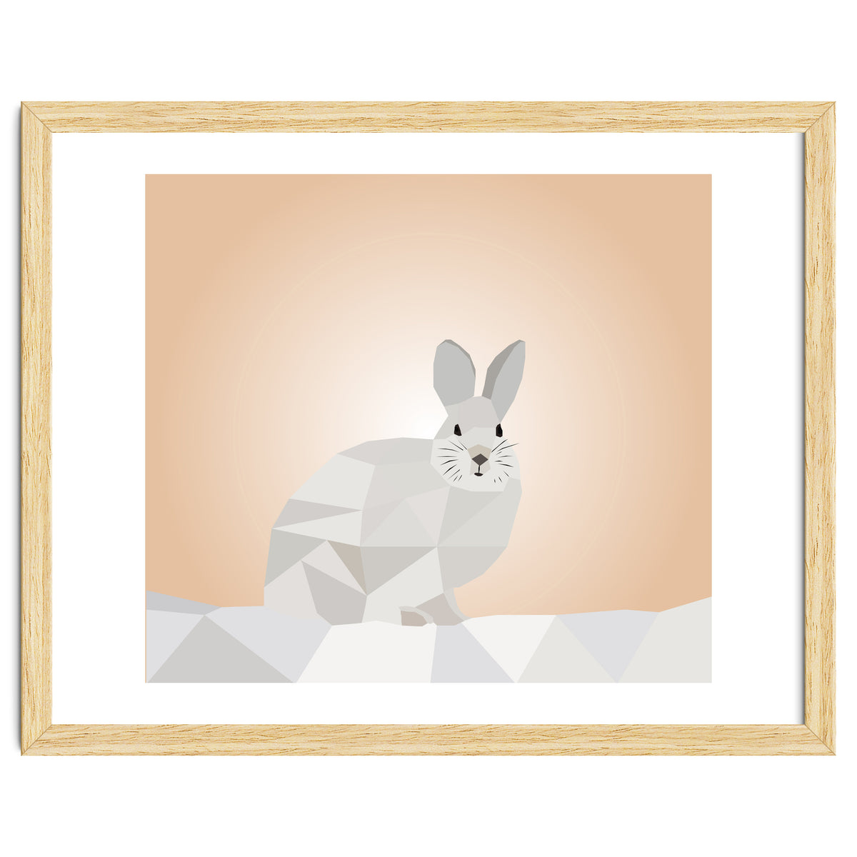 Rabbit Low Poly Art