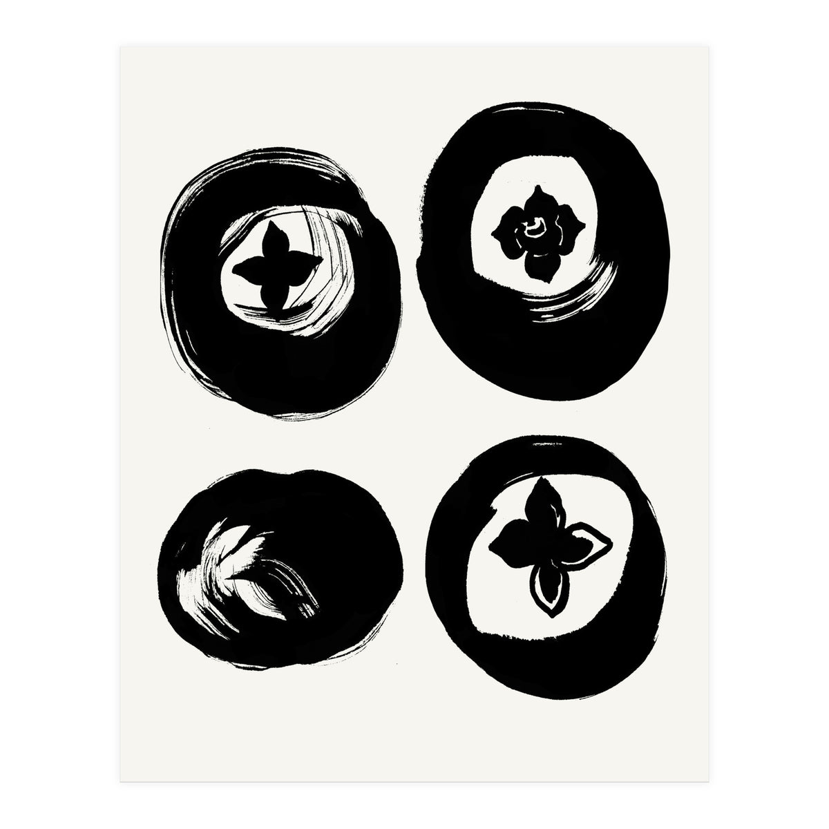 Four persimmons (Print Only)
