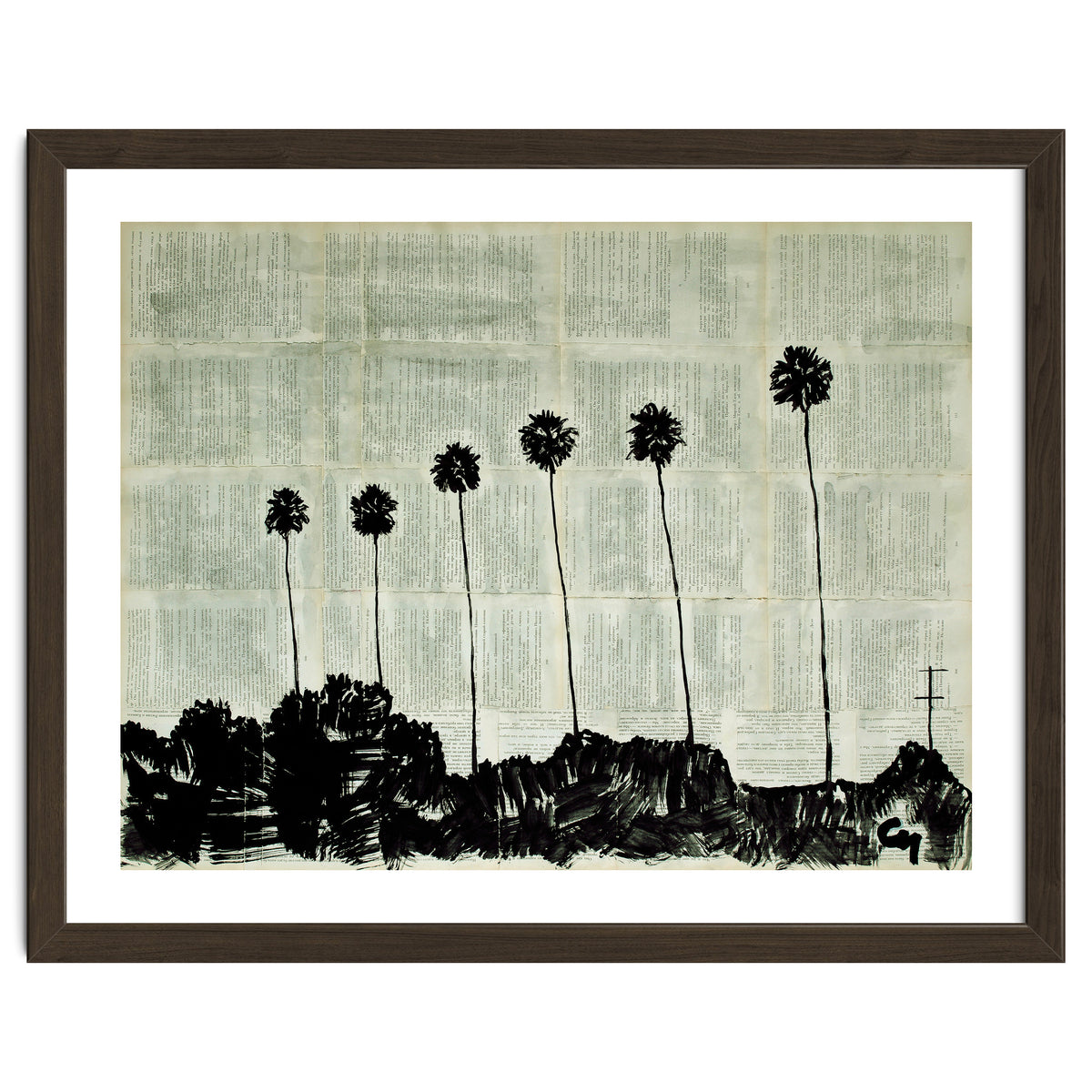 Six Palm Trees .