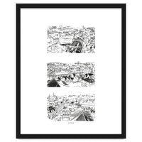 Prague print in black