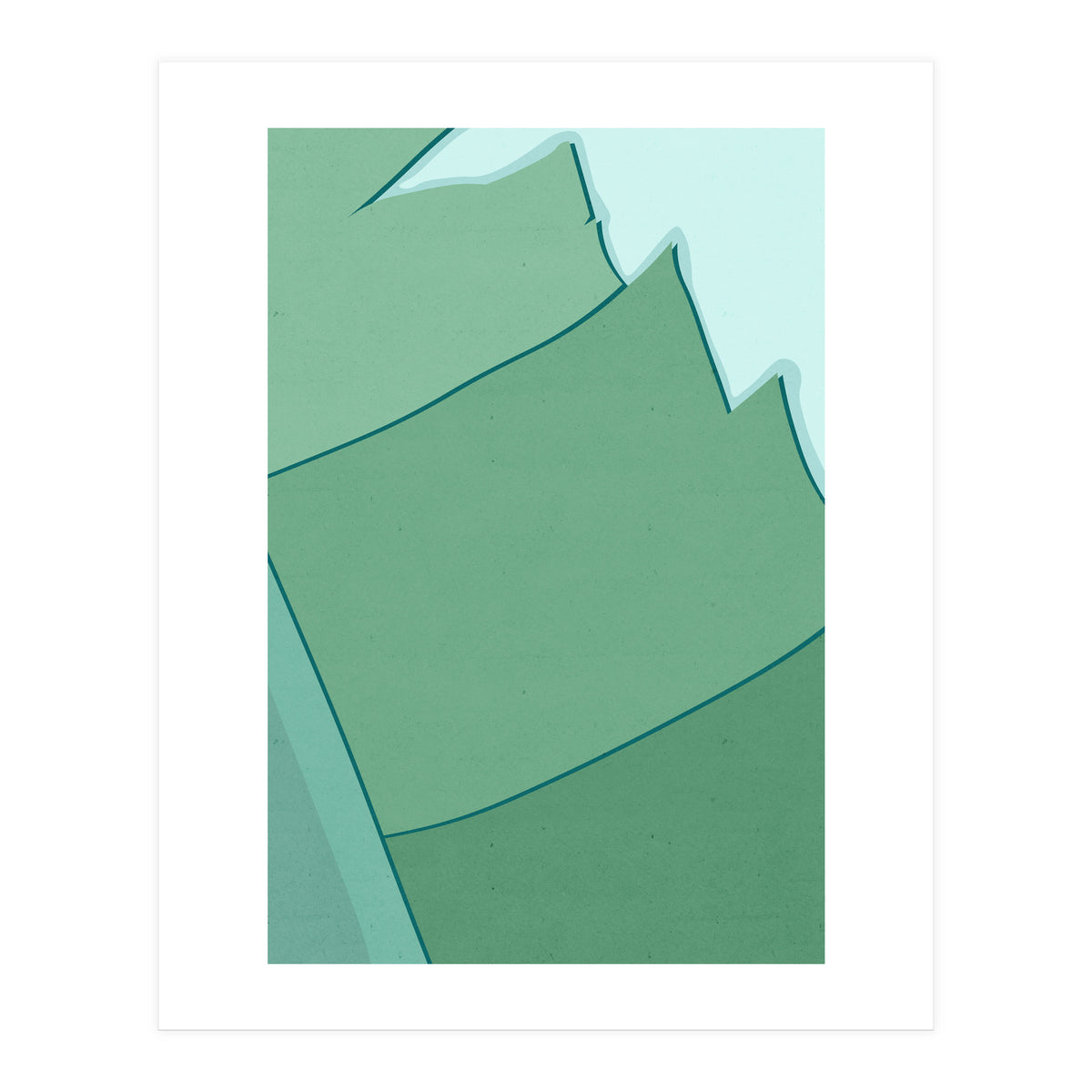 Abstract Banana Leaves Three - Greener Eden (Print Only)