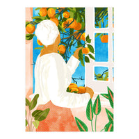 A Few Bad Oranges Is No Reason Not To Bring The Grove Home | Boho Botanical Garden Painting (Print Only)