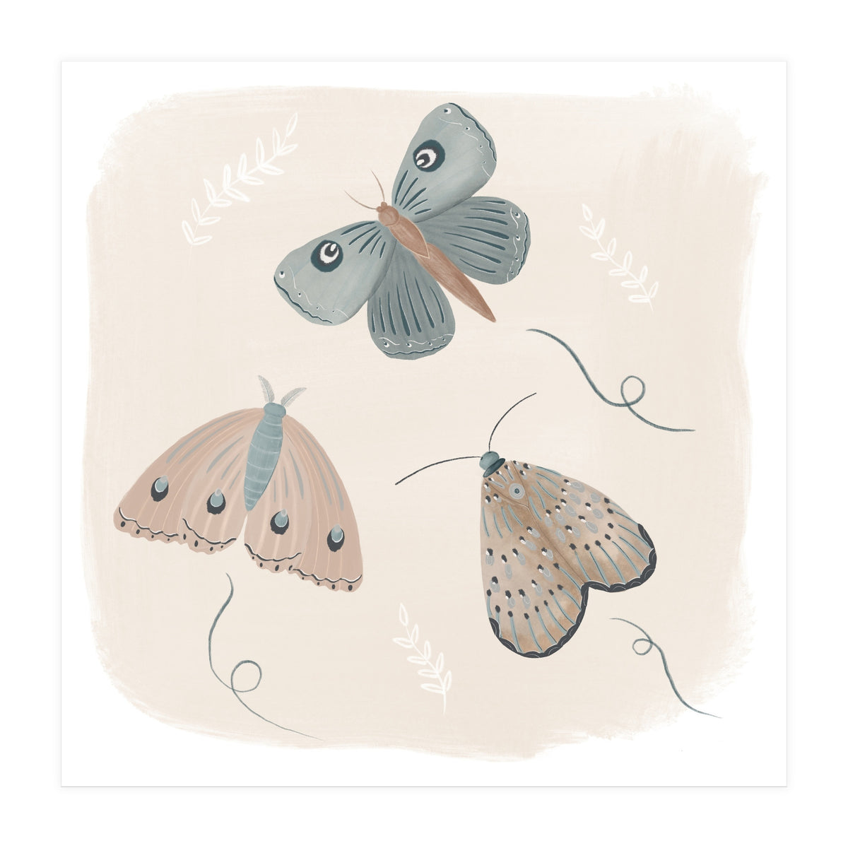 Moths in the moonlight  (Print Only)