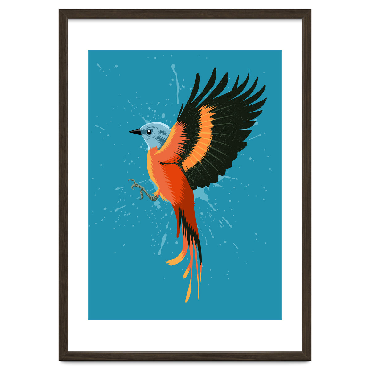 Tropical flying bird