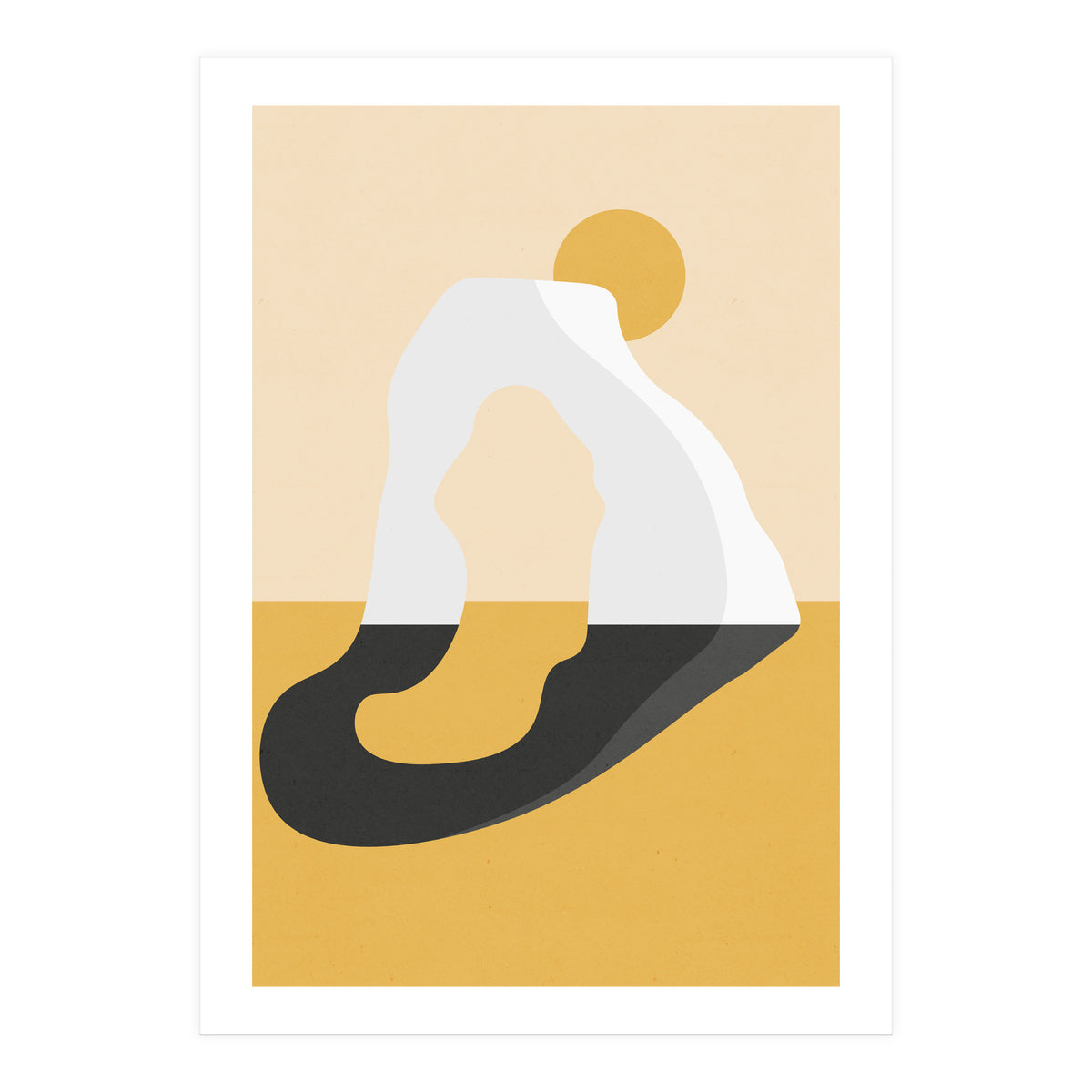 Abstract Arch - Golden Desert (Print Only)