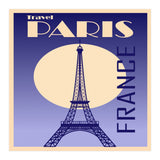 Paris France Travel Poster  (Print Only) thumbnail