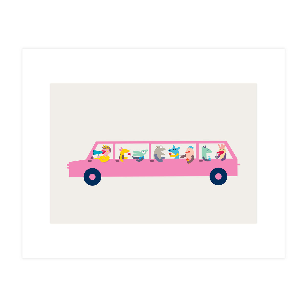 Pink Car (Print Only)