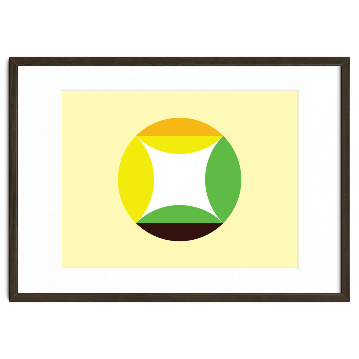 Geometric Shapes No. 21 - yellow, green & orange