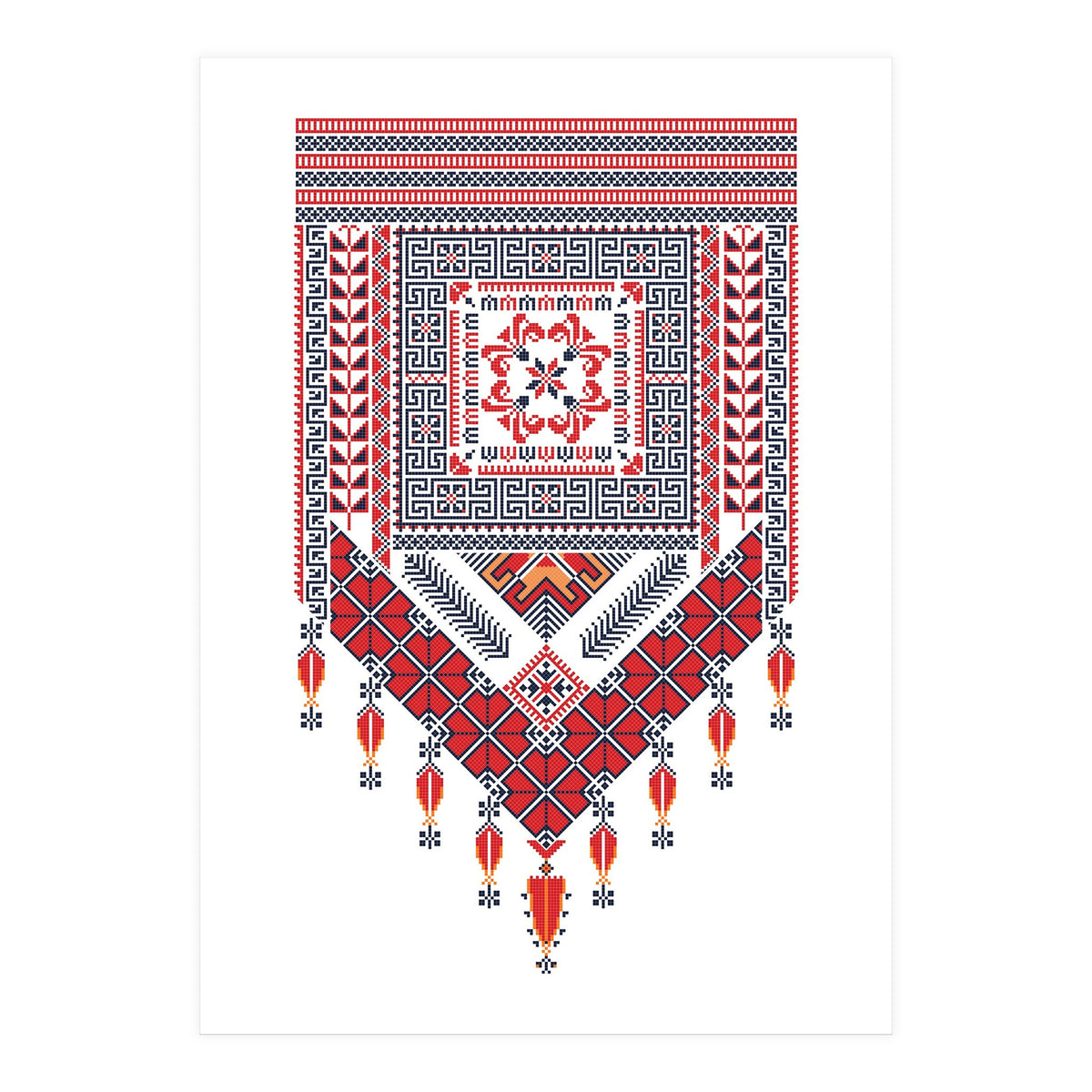 Tatreez Ornament 22 (Print Only)