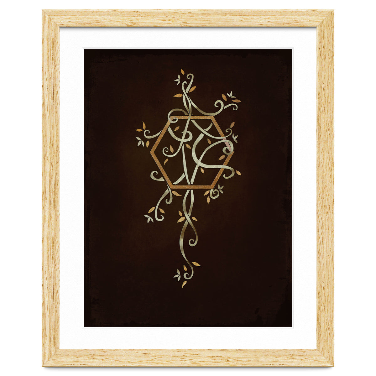 Flowering golden hexagon