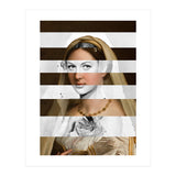 Raphael's Woman With A Veil & Hedy Lamarr (Print Only) thumbnail