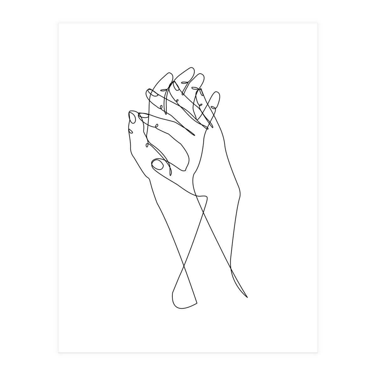 holding hands (Print Only)