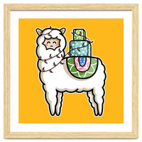 Kawaii Cute Gift Carrying Llama