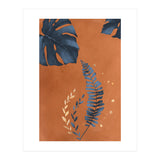 Monstera Leaf Terracotta (Print Only) thumbnail