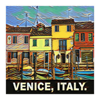 Colorful Venice Homes (Print Only)