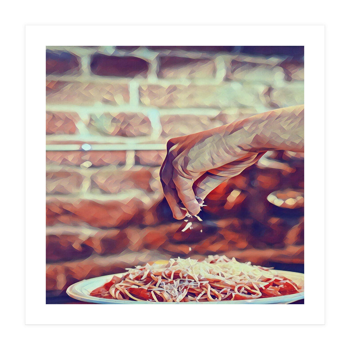 There`s No Such A Thing As Too Much Cheese (Print Only)