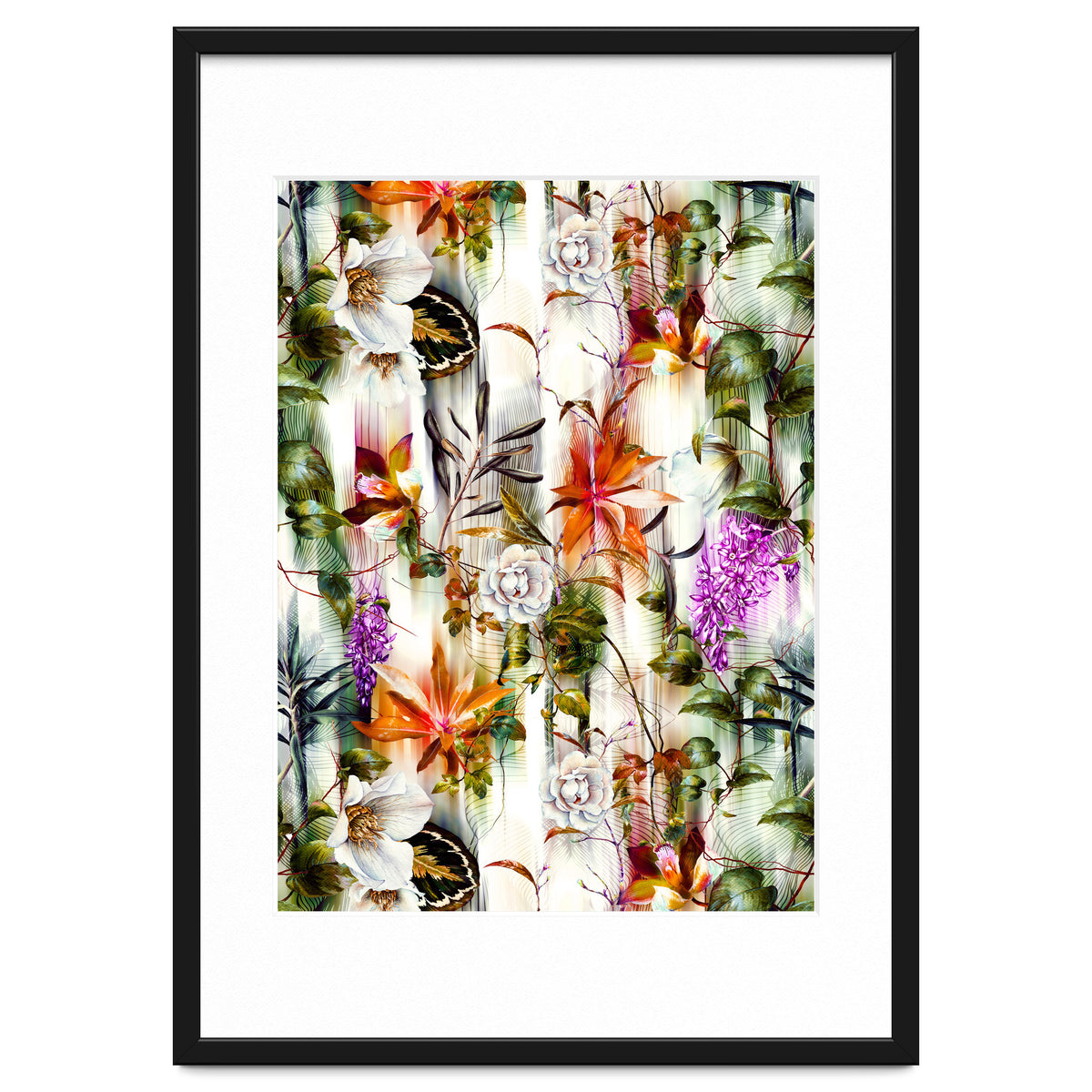 Abstract Motion Blur Floral